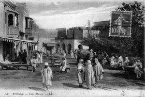 مقهى عربي بمدينة بسكرة (الفترة الإستعمارية)