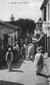 الشارع المؤدي إلى سوق مدينة القليعة  (الفترة الإستعمارية)