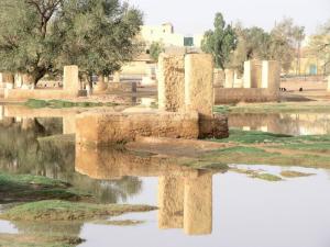 قنواة الري بواحة من بلدية حاسي الدلاعة (ولاية الأغواط)