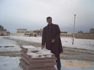 la neige recouvre progressivement la ville de KAIS