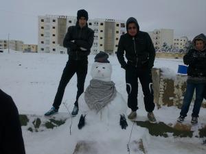 LE BONHOMME DE NEIGE ET SUR L HIVER