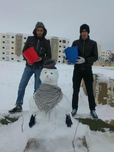 LE BONHOMME DE NEIGE ET SUR L HIVER