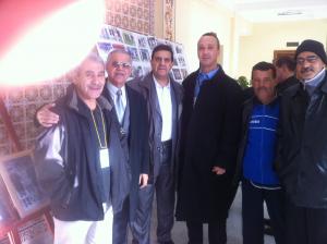 Mémorial des défunts arbitres de Mostaganem...l’acceuil des invités au niveau de L’APW