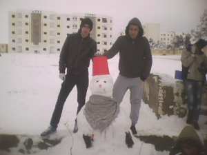 صنع رجل ثلجي