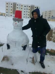 صنع رجل ثلجي