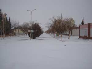 مدينة معمورة تحت الثلوج