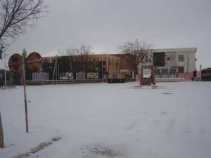 مدينة معمورة تحت الثلوج