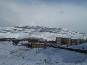 مدينة زبوجة تحت الثلوج