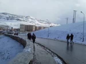 مدينة زبوجة تحت الثلوج