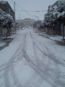 مدينة زبوجة تحت الثلوج