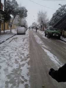 مدينة زبوجة تحت الثلوج