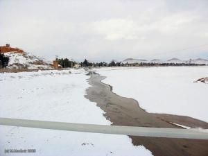 Route en neige Laghouat 2005