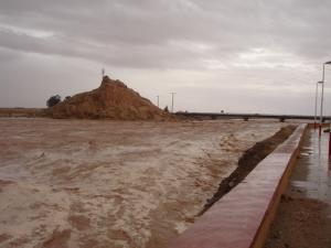 Oued Mzi en crue (Wilaya de Laghouat)