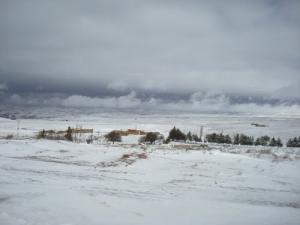 La région de Skhouna sous la neige