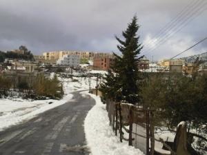 مدينة بوراوي بلهادف تحت الثلوج