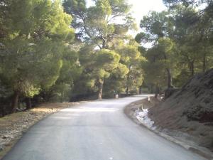 La Route qui mène vers la Villa gardes forestiers
