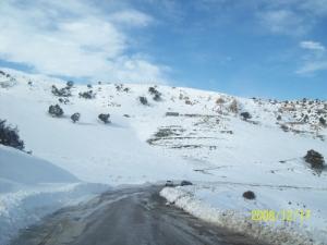 LA neige sur la région d'el Mahmal
