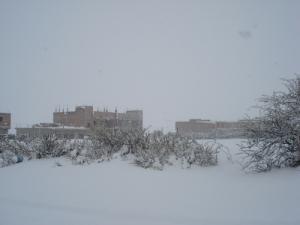 La ville de Batna sous la neige