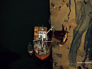 سفن الصيد في ساحل بني صاف