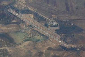 Vue aérienne de l'aéroport Mustapha Benboulaid à Batna