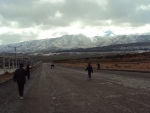 La commune de Fesdis sous la neige (Wilaya de Batna)