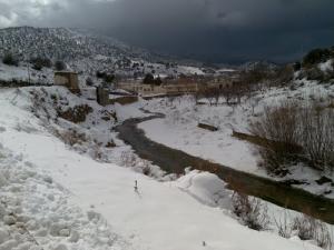 Neige sur la commune de Inoughissen