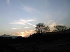 Coucher de soleil sur la commune de Tala Hamza