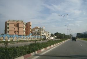 Urbanisation sur la côte de Béjaia (Plage Tichy)