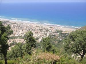 Vue panoramique de la plage Melbou
