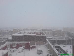 مدينة أم البواڨي تحت الثلوج