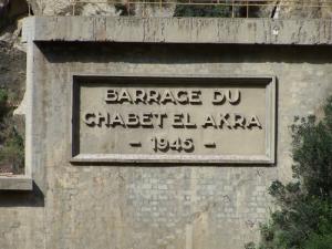 BARRAGE DU CHABET EL AKRA .1945