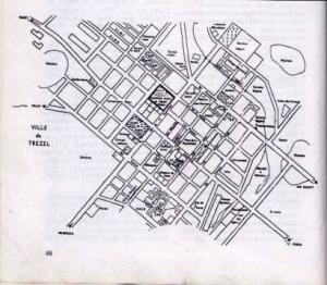 plan de la ville en periode coloniale SOUGUEUR