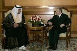 Sheikh Hazza bin Zayed Al Nahyan (L), national security