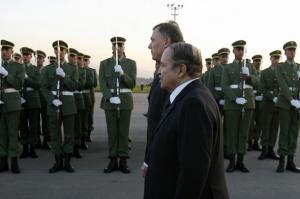 Algeria's President Abdelaziz Bouteflika (front) and his German counterpart