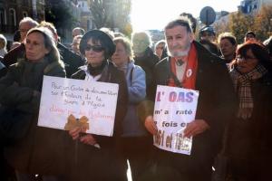 some 200 left-wing opponents demonstrate 24 November 2007 in