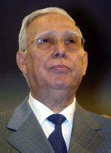 Mohamed Cherif Abbas, Algeria's minister for veterans, is seen