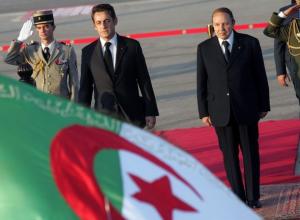 Algerian President Abdelaziz Bouteflika (2nd R) and his French
