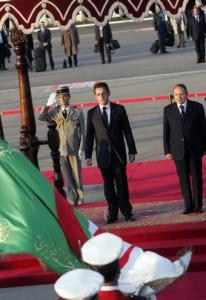 Algerian President Abdelaziz Bouteflika (2nd R) and his French
