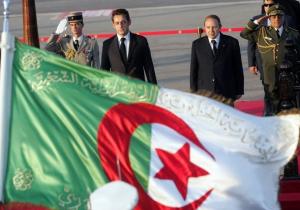 Algerian President Abdelaziz Bouteflika (2nd R) and his French