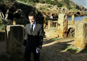 French President Nicolas Sarkozy visits 04 December 2007 the