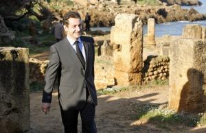 TIPAZA, ALGERIA - DECEMBER 4: France's President Nicolas Sarkozy