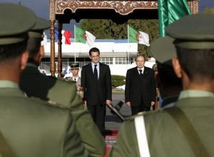 France's President Nicolas Sarkozy and his Algerian counterpart Abdelaziz