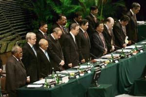 From left to right, Prime Minister of Papua New