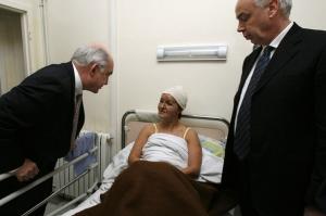 Kemal Dervis (L), head of the United Nations Development