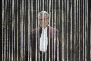 US director Milos Forman arrives on stage at the