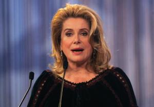 French actress Catherine Deneuve speaks at the 7th International