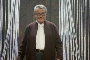 US director Milos Forman walks on stage at the