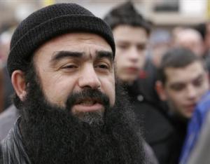 Syrian native Imad al-Husini, known as Abu Hamza, addresses