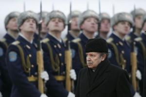 Algerian President Abdelaziz Bouteflika arrives in Moscow on February