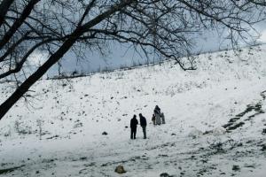 A picture taken March 07, 2008 shows people enjoying